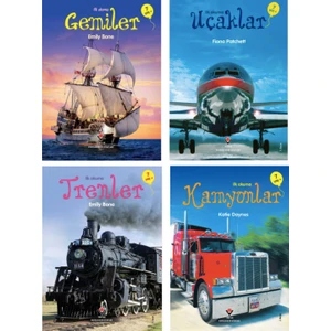 Ilk Okuma Uçaklar - Trenler- Gemiler- Kamyonlar- 4 Kitap Set
