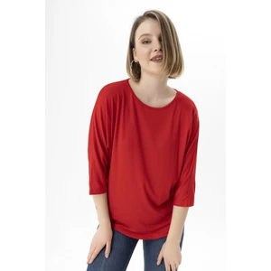 Bisiklet Yaka Dirsek Kol Salaş Bluz 230007 -