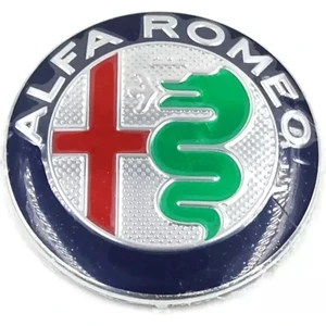 Alfa Romeo 74 mm Ön Arka Logo 1 Adet Amblem