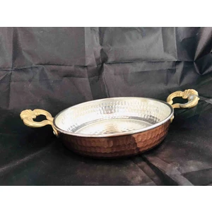 Bakır 21 cm Tava/sahan