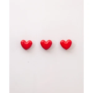 Bihter Soydar El Yapımı Beton Buzdolabı Magneti - Kalp 3'lü Set