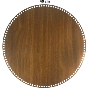 Ala Depo Ahşap Sepet Tepsi Tabanı 40CM Ceviz Çift Yüz 3mm Mdf