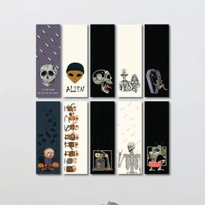 Paytak Moda Kurukafa Alien Tasarım 10 Adet Kitap Ayraç Seti PYTKAYRAC40