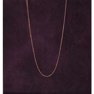 Kadın Ince Gümüş Zincir Rosse Kaplama Hayalet Zincir