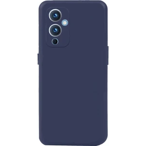 Case World One Plus 9 ile Uyumlu Kapak Kamera Korumalı Soft Silikon Kılıf - Lacivert