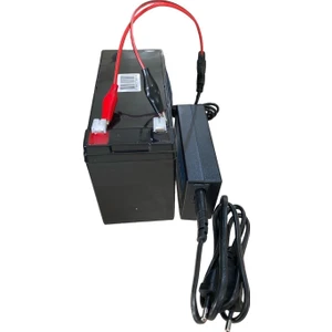 Akülü Araba Uyumlu 12 Volt 7 Amper Akü ve Şarj Kiti Adaptörlü
