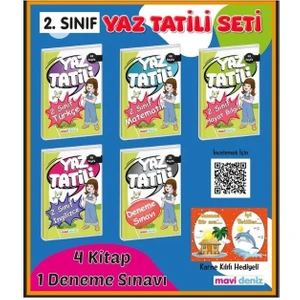 Mavi Deniz Yayınları 2. Sınıf Yaz Tatil Seti 2022-2023 Yeni Karne Seti