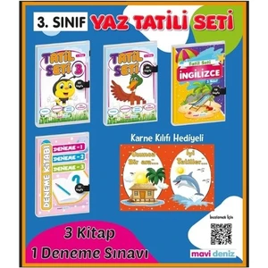 Mavi Deniz Yayınları 3. Sınıf Yaz Tatil Set 2022-2023 Yeni Karne Seti