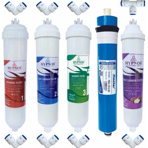 Piksel Aqua Hypnos 5 Aşamalı Master Membranlı Dirsekli Kapalı Kasa Filtre Seti