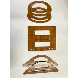 Ala Depo Ahşap  Çanta Sapı Mdf Kulp  (3 Çift)