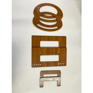 Ala Depo Ahşap  Çanta Sapı Mdf Kulp  (3 Çift)