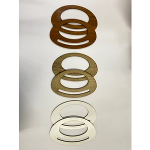 Ala Depo Ahşap  Çanta Sapı Mdf Kulp  (3 Çift)