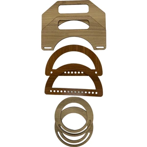 Ala Depo Ahşap  Çanta Sapı Mdf Kulp  (3 Çift)