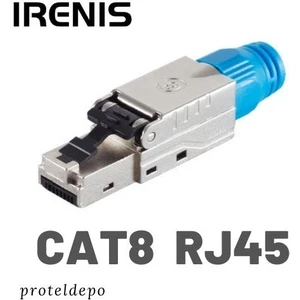 Cat8 RJ45 Aletsiz Montaj Tipi Konnektör, Cat8, Cat7 Kablo Uyumlu