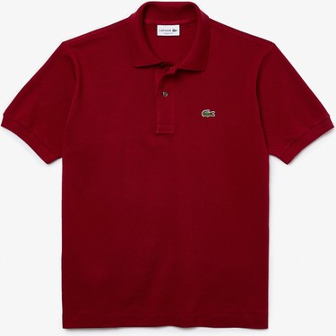 Lacoste Erkek Klasik Fit Bordo Polo Yaka Ti ort Fiyat