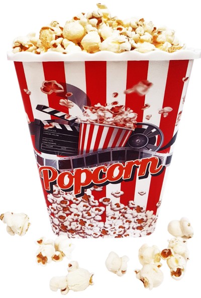 Calke Patlamış Mısır Kovası Cips Kovası Popcorn Kutusu