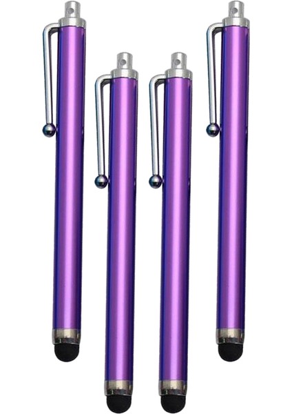 4 Paket Stylus Kalemler Dokunmatik Ekranlar Için Cep Telefonları Için Kalem Klipli Evrensel Kapasitif Stylus Pen Dizüstü Bilgisayarlar Tüm Dokunmatik Ekranlar- Mor (Yurt Dışından) fırsatları