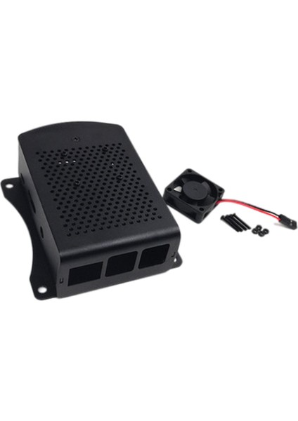 Bilgisayar Kasası Anakart Kabuk W / Ahududu Pi4 Hafif Siyah Fan Için Soğutma Fanı (Yurt Dışından) fiyatları