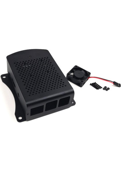 Bilgisayar Kasası Anakart Kabuk W / Ahududu Pi4 Hafif Siyah Fan Için Soğutma Fanı (Yurt Dışından) modelleri