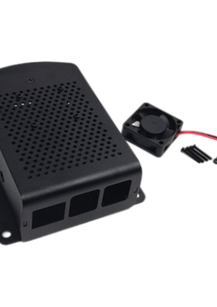 Bilgisayar Kasası Anakart Kabuk W / Ahududu Pi4 Hafif Siyah Fan Için Soğutma Fanı (Yurt Dışından) fırsatları