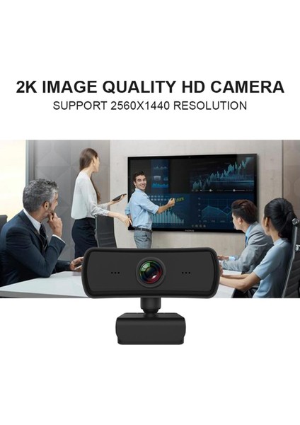 1440P Hd Webcam Autofocus 4.0m Piksel USB Web Kamera Kamerası Yerleşik Mikrofon (Yurt Dışından)
