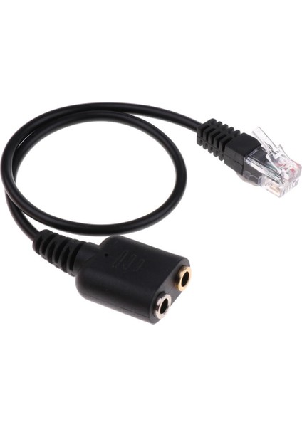 Kabloyu Kullanarak Çift 3,5mm Dişi Ila Rj9 Erkek Adaptör Pc Kulaklık Telefonu (Yurt Dışından) fırsatları