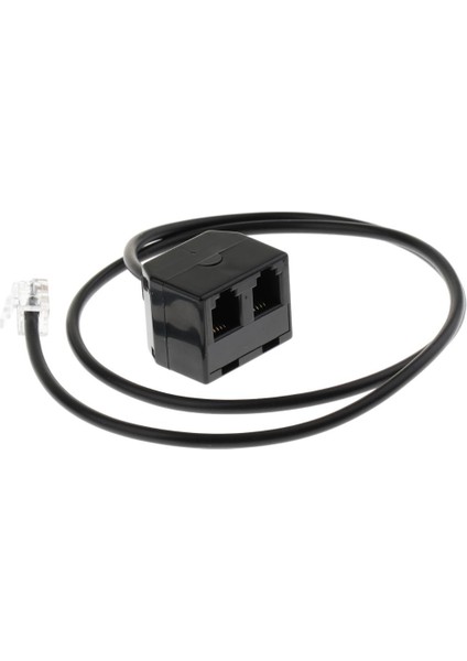 Rj9 4P4C 2 Bağlantı Noktası Bağlayıcı Telefon Adaptörü Uzantısı (Yurt Dışından)