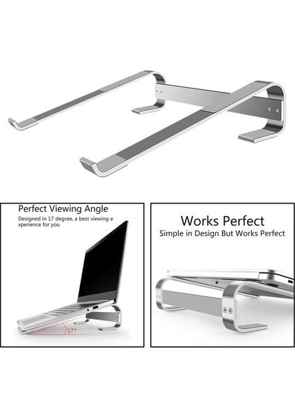 Pro Pro Ergonomik Alüminyum Bilgisayar Yükseltici Için Dizüstü Bilgisayar Standart (10-18 Gümüş Için (Yurt Dışından) indirimleri