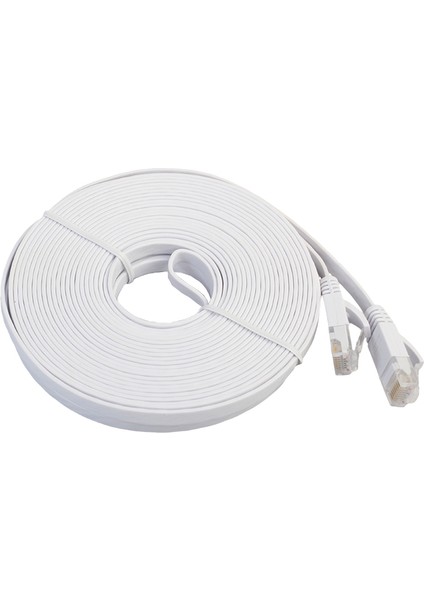 Kedi 6 Ethernet Kablosu 25 Ft Beyaz - Kalıcı (Utp) Yama Kablosu Kurşun (Yurt Dışından)