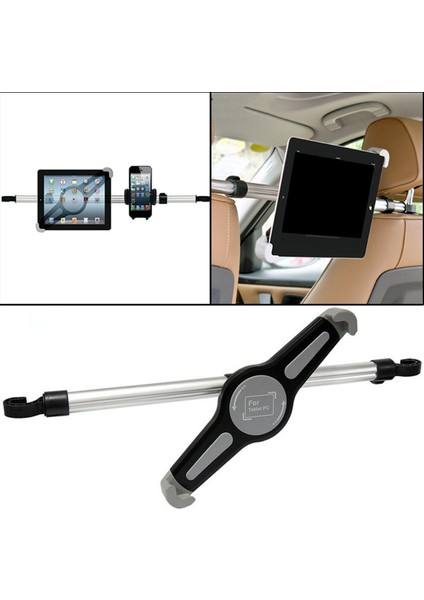 Evrensel Araba Arka Koltuk Kafalık Tabletler Telefon Tutucu Dağı Seyahat Siyah 7-10.5 Inç Telefon (Yurt Dışından) fırsatları