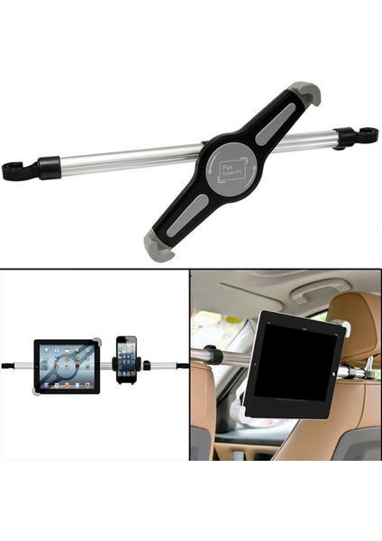Evrensel Araba Arka Koltuk Kafalık Tabletler Telefon Tutucu Dağı Seyahat Siyah 7-10.5 Inç Telefon (Yurt Dışından) indirimleri