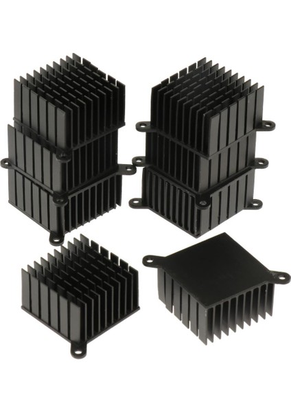 10 Adet Güç Amplifikatörü Için Alüminyum Soğutucu Radyatör Lavabo 38X38X23MM (Yurt Dışından)