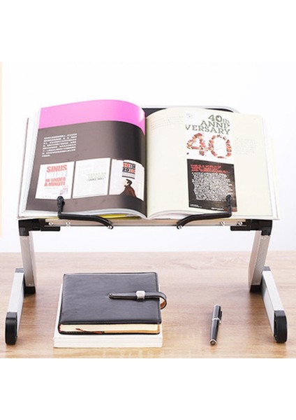Taşınabilir Ayarlanabilir Dizüstü Tepsi Stand Stand Çukanda Masa Masası Defter Siyah (Yurt Dışından) fiyatları