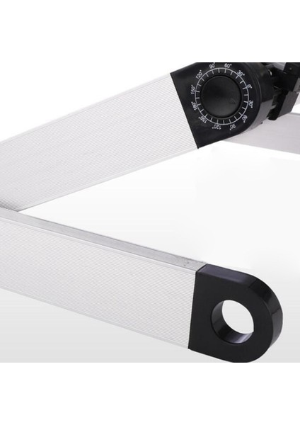 Taşınabilir Ayarlanabilir Dizüstü Tepsi Stand Stand Çukanda Masa Masası Defter Siyah (Yurt Dışından) indirimleri