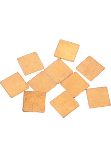 10 Paket Bakır Soğutma Soğutma Pad Radyatörü 15X15X0.5MM Gpu Cpu Için Uyum (Yurt Dışından)