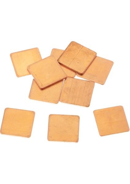 10 Paket Bakır Soğutma Soğutma Pad Radyatörü 15X15X0.5MM Gpu Cpu Için Uyum (Yurt Dışından) fiyatları