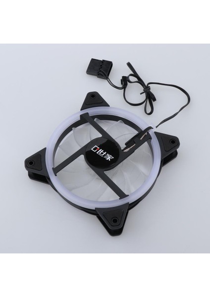 12CM Bilgisayar LED Soğutma Fanı Düşük Gürültülü Yastıklar ve Vidalar-4 Katlar, Yeni 4 Renkli Işık Döngüsü (Yurt Dışından) indirimleri