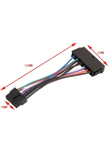 6 '' Atx 24 Pimli Dişi Ila 12 Pimli Erkek Dönüştürücü Adaptör Güç Kaynağı Kablosu 18AWG (Yurt Dışından) indirimleri