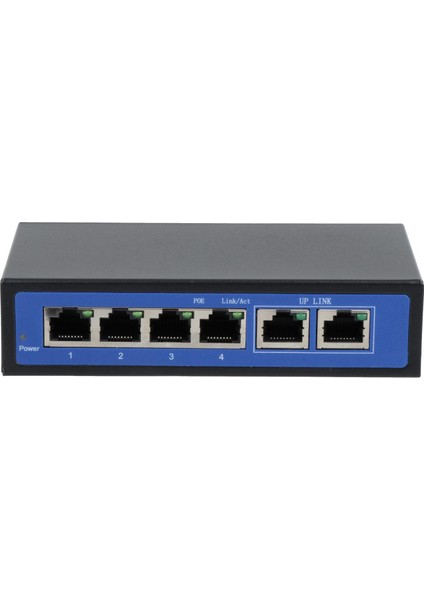 2pcs 6 Bağlantı Noktası 100MBPS 4 Poe Bağlantı Noktası ve Ethernet Anahtarı Adaptörü Üzerinden 2 Uplink Gücü (Yurt Dışından) modelleri