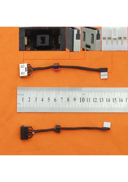 2pieces Dc Power Jack Kablo Dairesi 80HW 5.3inch Siyah Için Kabloda Fiş (Yurt Dışından) fiyatları