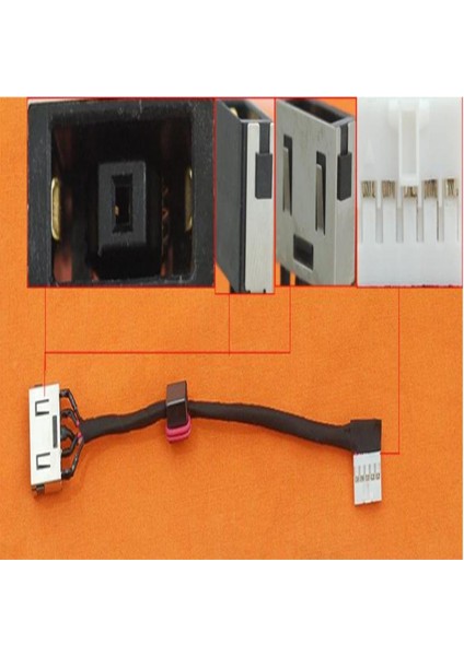 2pieces Dc Power Jack Kablo Dairesi 80HW 5.3inch Siyah Için Kabloda Fiş (Yurt Dışından) modelleri