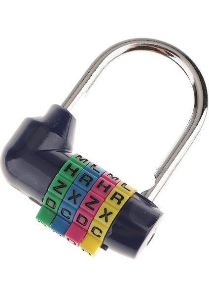 2 x Mavi Kombinasyon Kilidi Yerleştirilebilir Asma Kilit 4 Bavul Için Alfabe (Yurt Dışından) indirimleri