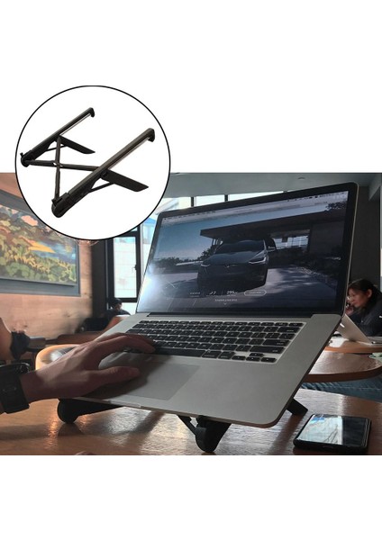 Dizüstü Bilgisayar Masası Stand Air Için Katlanabilir Tepsi Yükseltici Daha Fazla 10.1 "ila 18.4" (Yurt Dışından)