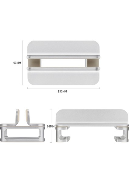 Ayarlanabilir Organizatör Dikey Dizüstü Bilgisayar Masaüstü Masaları Gümüş Için Standı (Yurt Dışından)