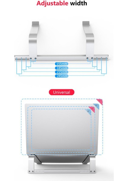 Alüminyum Dizüstü Bilgisayar Standı Yükseltici Genişliği 6 "-10" Air Pro Için 10-15.6 "6 Ila 10 Inç Genişlik Ayarlanabilir Gümüş (Yurt Dışından) modelleri