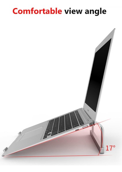Alüminyum Dizüstü Bilgisayar Standı Yükseltici Genişliği 6 "-10" Air Pro Için 10-15.6 "6 Ila 10 Inç Genişlik Ayarlanabilir Gümüş (Yurt Dışından) indirimleri