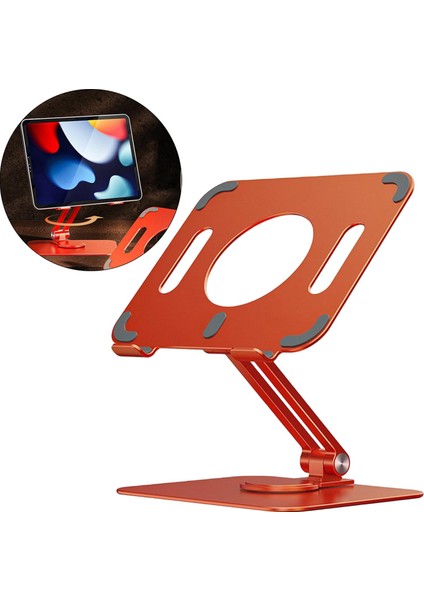 Alüminyum Alaşım Tablet Standı 360 ° Döner iPad Online Sınıfı Için Portakal (Yurt Dışından) indirimleri