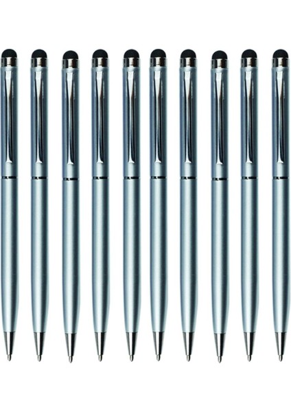 10PCS 2in1 Kapasitif Kalem Kalemi/ Tükenmiş El Yazma Kalemi Dokunmatik Ekran Için (Yurt Dışından)