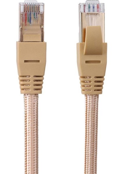 Cat7 Sftp Altın Kaplama Korumalı RJ45 Ethernet Ağ Bağlantı Kablosu 3m (Yurt Dışından) fiyatları