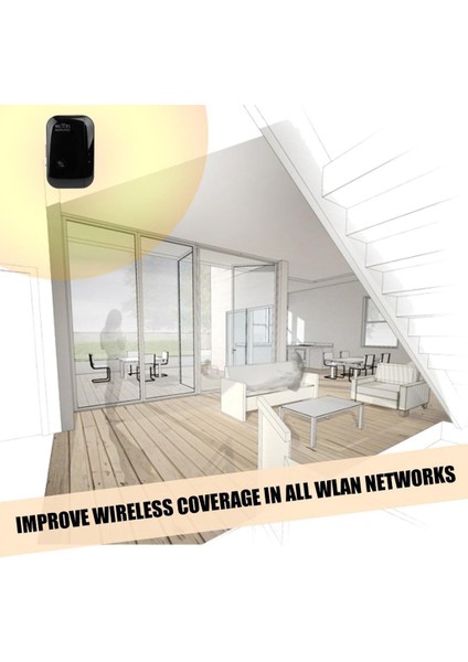 Kablosuz Tekrarlayıcı Wifi Extender 300MBPS 802.11N Booster Uzun Menzilli Abd Fişi (Yurt Dışından)